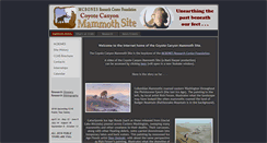 Desktop Screenshot of coyotecanyonmammothsite.org